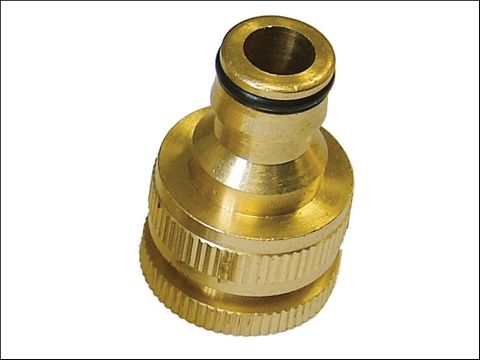 Faithfull Brass Dual Tap Connector 1/2in & 3/4in