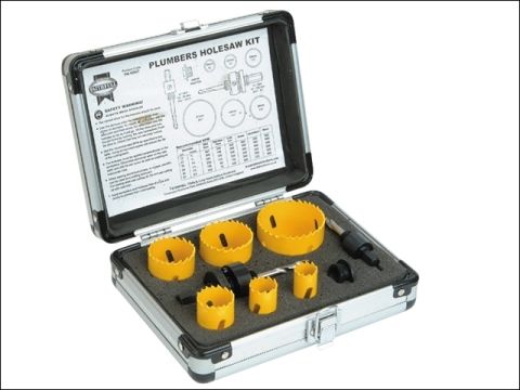 Faithfull Holesaw Kit 9 Piece Plumbers 19-57mm