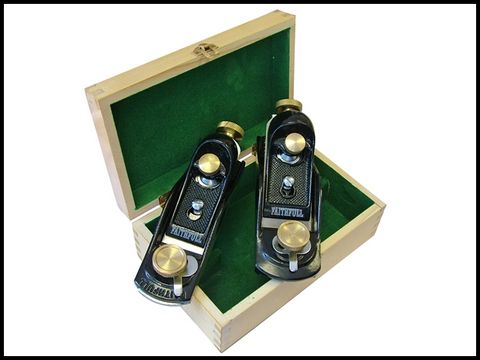 Faithfull 9.1/2 & 60.1/2 Block Planes in Wooden Box