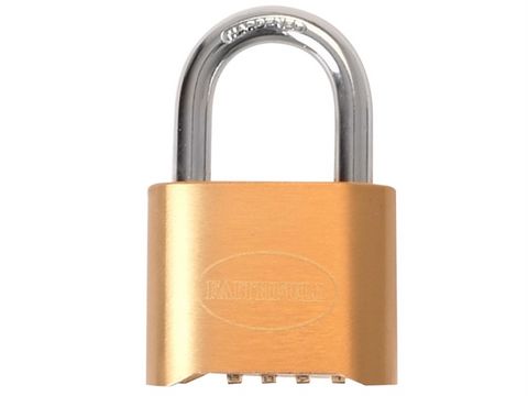 Faithfull Brass Combination Padlock 50mm