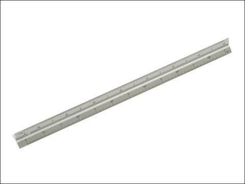 Faithfull Aluminium Rule 300mm Triangle