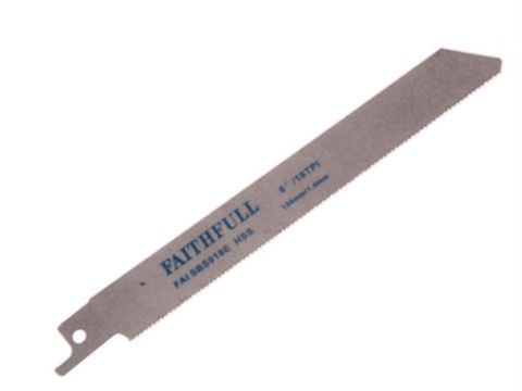 Faithfull Sabre Saw Blades Metal S918e (Pack of 5)