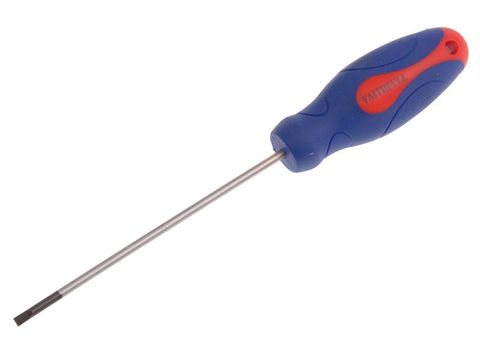 Faithfull Terminal Soft Grip Screwdriver 100mm x 3mm