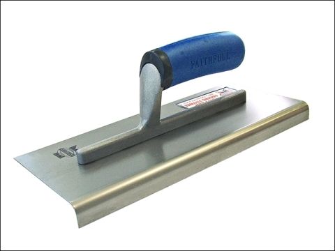 Faithfull Edging Trowel 11in x 4 3/4in Soft Grip Handle