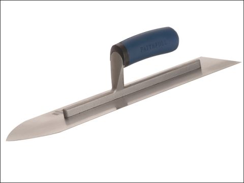Faithfull Flooring Trowel Stainless Steel 16 x 4in Soft Grip Handle