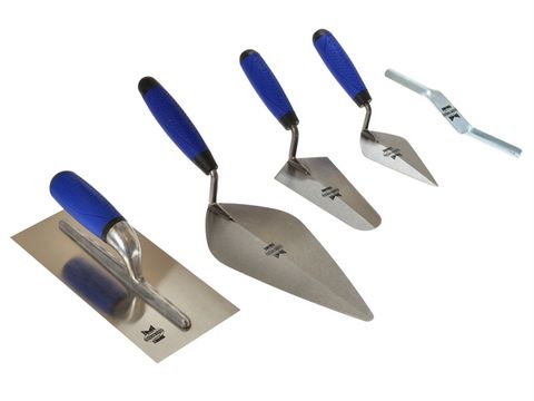 Faithfull Trowel Set 5 Piece Soft Grip Handle