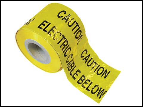 Faithfull Warning Tape 365m Electric