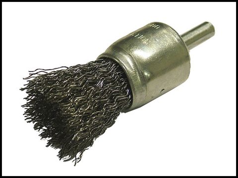 Faithfull Wire End Brush 25 x 6mm Shank 0.30mm