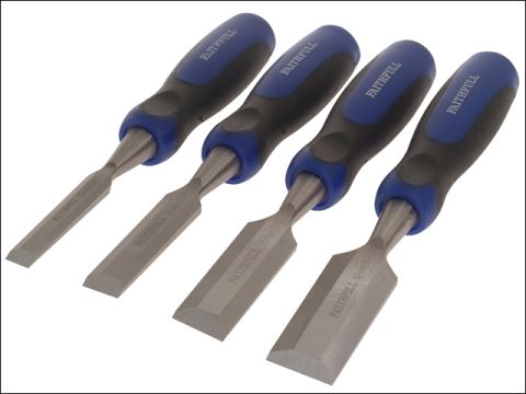 Faithfull Bevel Edge Butt Chisel Set 4 Piece