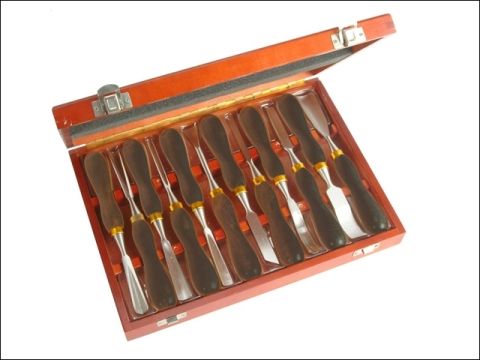 Faithfull Woodcarving Set in Case - 12 Piece