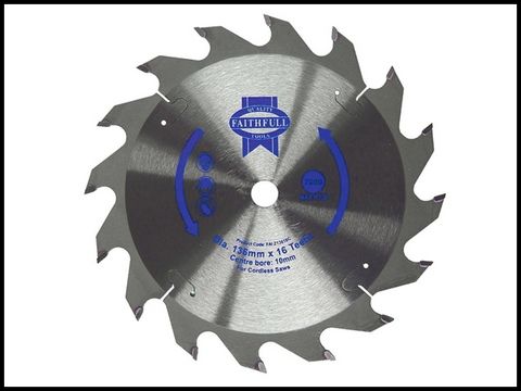 Faithfull Trim Saw Blade TCT 136 x 10 x 30t