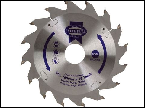 Faithfull Circular Saw Blade TCT 160 x 30 x 16t POS
