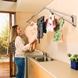 Hills Mini Wall Mounted Folding Frame Washing Line