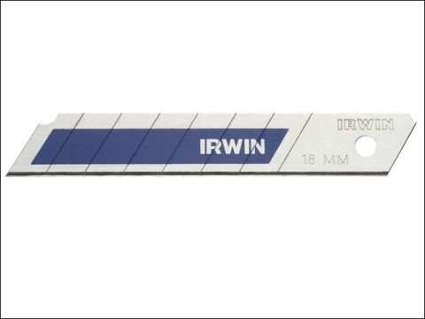 Irwin Snap Off Blades 18mm Blue Pack of 8