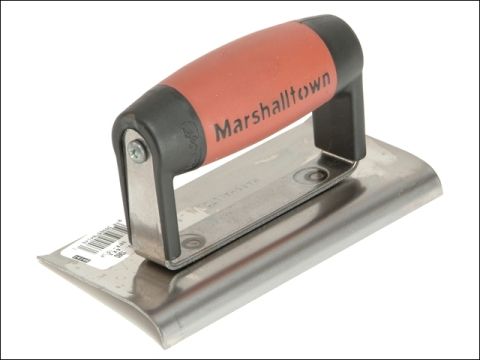 Marshalltown M136D Cement Edger 6 x 3in Durasoft Handle Curved ends.