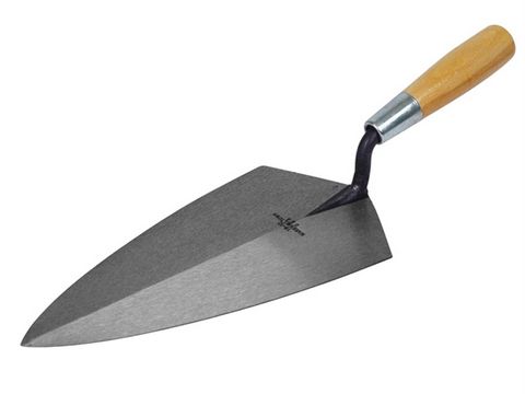 Marshalltown 19 11in Philadelphia Pattern Brick Trowel Wooden Handle