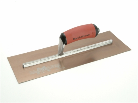 Marshalltown MPB145GSD Pre-Worn Plasterers Trowel Gold Stainless Steel 14 x 5in