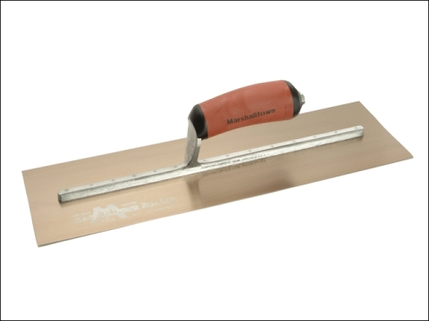 Marshalltown MPB165GSD Pre-Worn Plasterers Trowel Gold Stainless Steel 16 x 5in