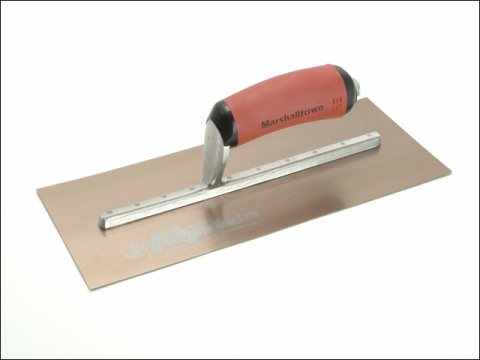Marshalltown MPB7GSD Pre-Worn Plasterers Trowel Gold Stainless Steel 12 x 5in
