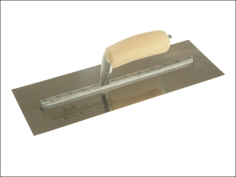 Marshalltown MXS73SS Cement Stainless Steel Trowel 14 x 4.3/4in - Wooden Handle