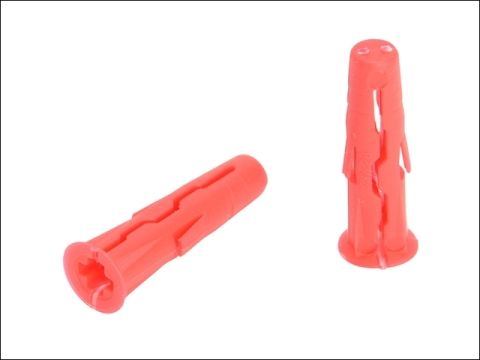 Rawlplug Red Uno Plugs Card of 96