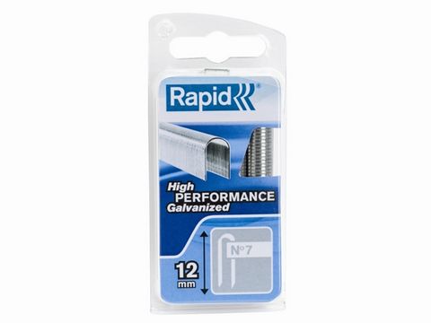 Rapid 7/12mm Cable Staples Narrow Box of 950