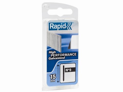 Rapid 9/15mm Headless Pins Narrow Box of 1000