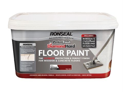 Ronseal Diamond Hard Garage Floor Paint Tile Red 2.5 Litre