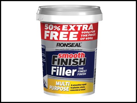 Ronseal Smooth Finish Multi Purpose Interior Wall Filler Ready Mixed 600 g +50%