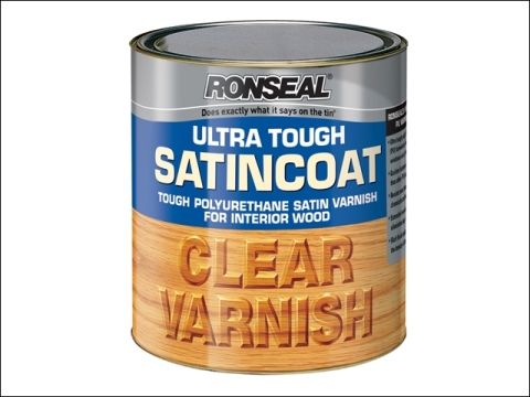 Ronseal Ultra Tough Internal Clear Satincoat Varnish 250 ml