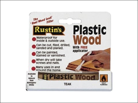 Rustins Plastic Wood Tube Natural