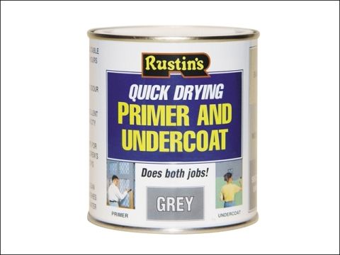 Rustins Quick Dry Primer & Undercoat Grey 250 ml