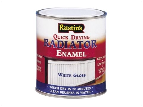 Rustins Quick Dry Radiator Enamel Gloss White 250 ml
