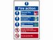 Scan Fire Action Procedure - PVC 200 x 300mm