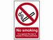 Scan No Smoking It Is Against The Law To Smoke On These Premises - PVC 200 x 300mm
