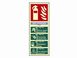 Scan Fire Extinguisher Composite - Dry powder - Photoluminescent 75 x 200mm