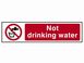 Scan Not Drinking Water - PVC 200 x 50mm