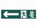 Scan Running Man Arrow Left - PVC 200 x 50mm