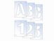 Scan Letter & Number Stencil Kit 100mm