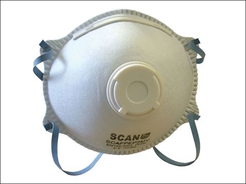 Scan Moulded Disposable Mask Valved FFP2 Protection (Box 10)