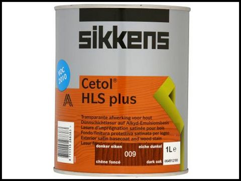 Sikkens Cetol HLS Plus Translucent Woodstain Dark Oak 1 Litre