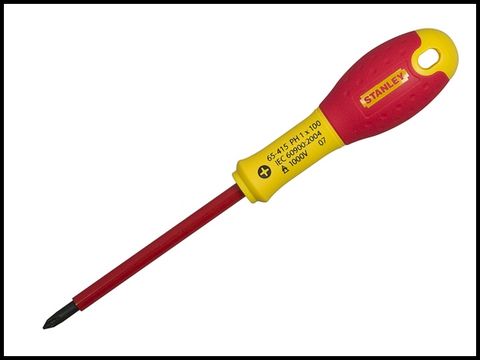 Stanley FatMax Screwdriver Insulated Phillips 0 x 75mm