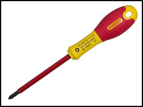 Stanley FatMax Screwdriver Insulated Pozi Pz1 x 100mm