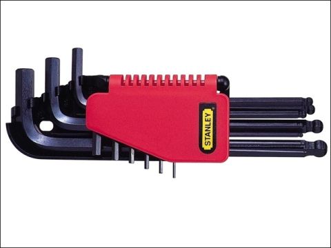 Stanley Ball End Hexagon Key Set 9 Piece Metric (1.5-10mm)