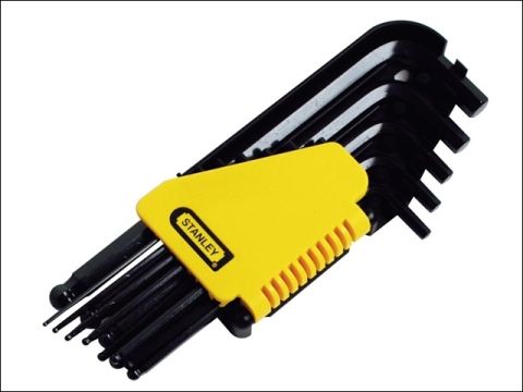 Stanley Ball End Hexagon Key Set 12 Piece Imperial (1/16 - 3/8in)
