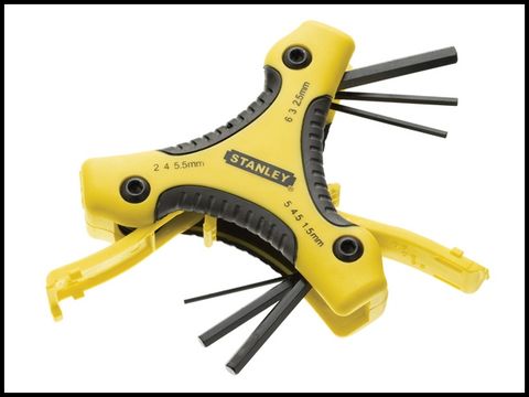 Stanley Hex Key Triangle Set Metric 9 pce (1.5-6mm)