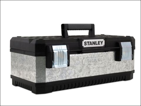 Stanley Galvanised Metal Toolbox 23In