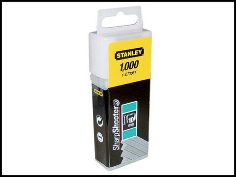Stanley Flat Narrow Crown Staples 8mm (1000) 1-CT305T