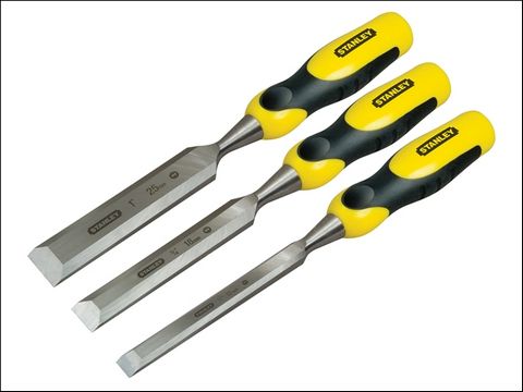 Stanley Dynagrip Chisel with Strike Cap Set (3) 12, 18 & 25mm