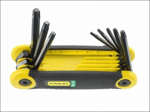 Stanley Folding Hex Key Set 8 Piece Torx (T9-T40)